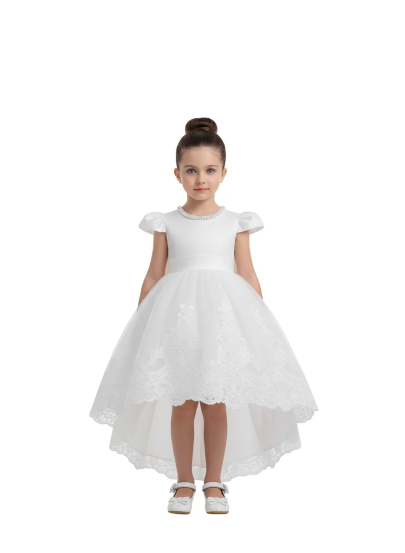 D'Daniela Lace Trimmed Dress